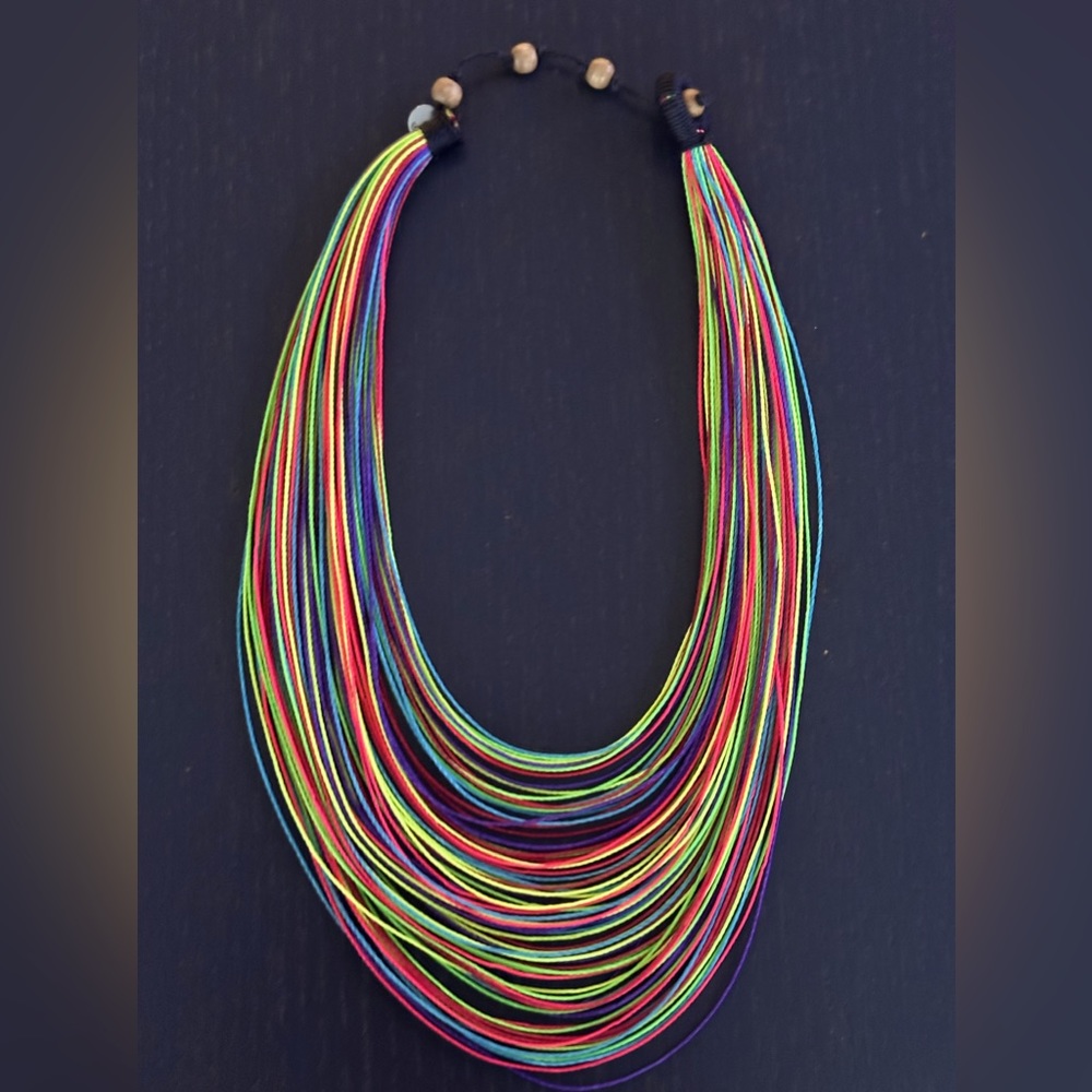 JUST JULIA Handmade String Necklace - Multi